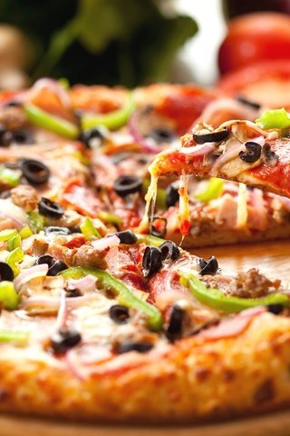 Обои сыр, оливки, перец, пицца, cheese, olives, pepper, pizza разрешение 1920x1200 Загрузить