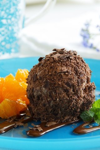 Обои мята, мороженое, апельсин, шоколад, сладкое, тарелка, mint, ice cream, orange, chocolate, sweet, plate разрешение 3600x2364 Загрузить