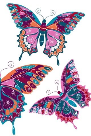 Обои фон, вектор, бабочки, background, vector, butterfly разрешение 3000x2120 Загрузить