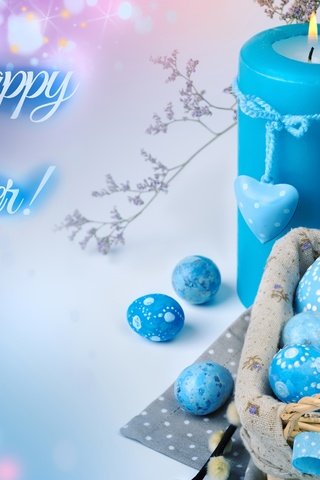 Обои голубой, свеча, пасха, яйца, декор, blue, candle, easter, eggs, decor разрешение 2500x1754 Загрузить