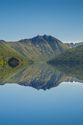 Обои озеро, горы, природа, отражение, пейзаж, lake, mountains, nature, reflection, landscape разрешение 1920x1080 Загрузить