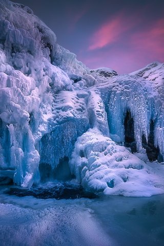 Обои зима, мороз, водопад, лёд, норвегия, хемседал, rjukandefoss, замёрзший, winter, frost, waterfall, ice, norway, hemsedal, frozen разрешение 2048x1367 Загрузить