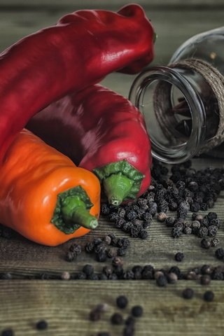 Обои фон, овощи, чили, перец, специи, background, vegetables, chile, pepper, spices разрешение 2560x1707 Загрузить