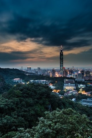 Обои город, тайбэй, тайвань, китай, кнр, the city, taipei, taiwan, china разрешение 2048x1365 Загрузить