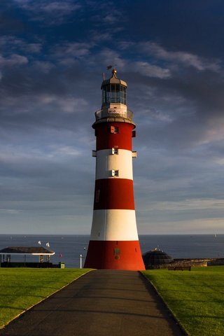 Обои дорога, море, маяк, англия, плимут, road, sea, lighthouse, england, plymouth разрешение 2048x1332 Загрузить