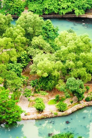 Обои парк, пруд, мосты, вьетнам, ninh binh, тропический сад, park, pond, bridges, vietnam, tropical garden разрешение 4000x2670 Загрузить