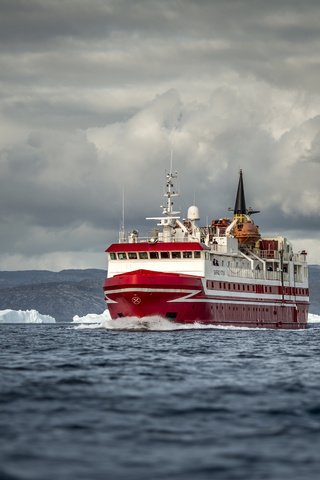 Обои природа, тучи, море, корабль, nature, clouds, sea, ship разрешение 2560x1600 Загрузить