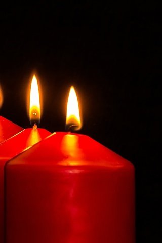 Обои свечи, пламя, огонь, черный фон, свечки, candles, flame, fire, black background, candle разрешение 4758x3013 Загрузить