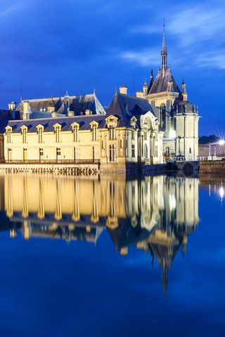 Обои отражение, замок, франция, замок шантийи, chateau de chantilly, шантийи, reflection, castle, france, chantilly castle, chantilly разрешение 4200x2800 Загрузить