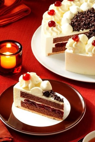 Обои шоколад, сладкое, торт, десерт, пирожное, свечки, крем, chocolate, sweet, cake, dessert, candle, cream разрешение 1920x1200 Загрузить