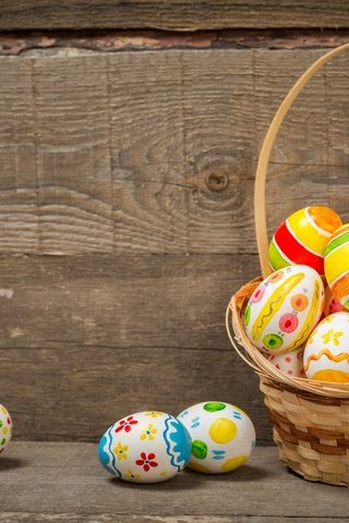 Обои корзина, пасха, яйца крашеные, basket, easter, the painted eggs разрешение 5472x3648 Загрузить