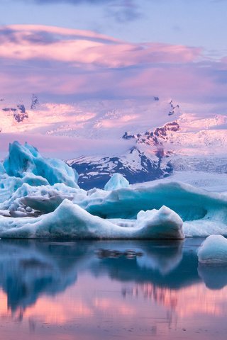 Обои зима, henrik höffling, отражение, пейзаж, море, айсберг, океан, льды, арктика, winter, reflection, landscape, sea, iceberg, the ocean, ice, arctic разрешение 3840x2400 Загрузить