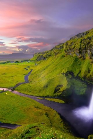 Обои река, скалы, природа, зелень, водопад, исландия, селйяландсфосс, водопад сельяландсфосс, river, rocks, nature, greens, waterfall, iceland, seljalandsfoss, seljalandsfoss waterfall разрешение 3840x2160 Загрузить