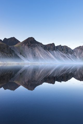 Обои небо, облака, озеро, горы, природа, отражение, пейзаж, исландия, the sky, clouds, lake, mountains, nature, reflection, landscape, iceland разрешение 1920x1200 Загрузить