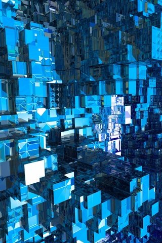 Обои синий, графика, кубики, квадраты, кубы, 3д, blue, graphics, cubes, squares, cuba, 3d разрешение 3456x2328 Загрузить