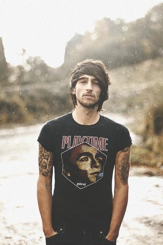 Обои взгляд, тату, дождь, лицо, мужчина, борода, look, tattoo, rain, face, male, beard разрешение 2048x1365 Загрузить