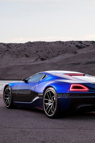 Обои синий, автомобиль, concept, сзади, электрокар, римак, rimac, blue, car, back, electric car разрешение 4096x2731 Загрузить