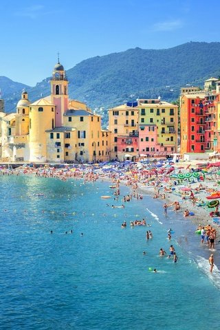 Обои горы, море, пляж, лето, побережье, италия, mountains, sea, beach, summer, coast, italy разрешение 2880x1800 Загрузить