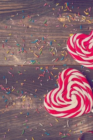 Обои конфеты, любовь, сердечки, леденцы, candy, love, hearts, lollipops разрешение 2880x1800 Загрузить