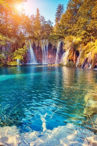 Обои природа, лес, пейзаж, водопады, плитвицкие озёра, плитвице, nature, forest, landscape, waterfalls, plitvice lakes, plitvice разрешение 5590x3720 Загрузить