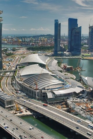 Обои сингапур, городской пейзаж, marina bay sands, singapore, the urban landscape разрешение 2560x1701 Загрузить
