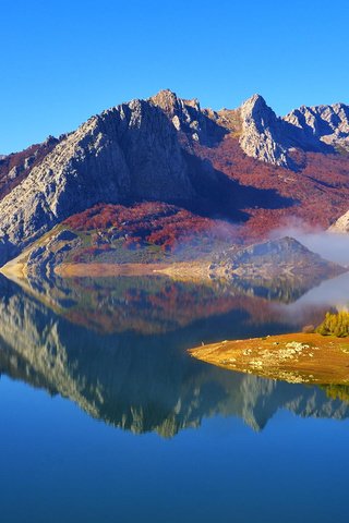 Обои озеро, горы, природа, отражение, пейзаж, lake, mountains, nature, reflection, landscape разрешение 1920x1200 Загрузить