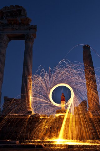 Обои небо, город, руины, греция, храм посейдона, the sky, the city, ruins, greece, temple of poseidon разрешение 5000x3512 Загрузить