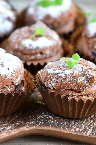 Обои шоколад, выпечка, смородина, кекс, chocolate, cakes, currants, cupcake разрешение 1920x1080 Загрузить