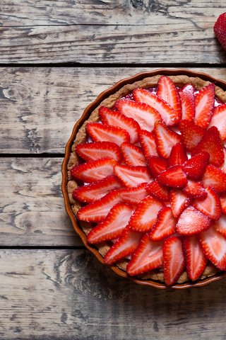 Обои клубника, ягоды, сладкое, десерт, пирог, крем, strawberry, berries, sweet, dessert, pie, cream разрешение 5368x3580 Загрузить