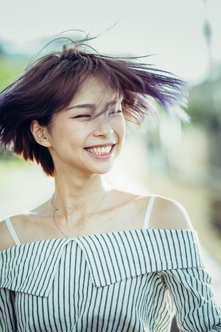 Обои девушка, улыбка, азиатка, girl, smile, asian разрешение 2048x1254 Загрузить