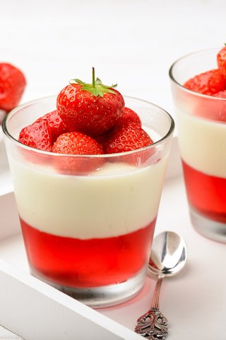 Обои клубника, ягоды, сладкое, десерт, желе, йогурт, strawberry, berries, sweet, dessert, jelly, yogurt разрешение 4928x3280 Загрузить