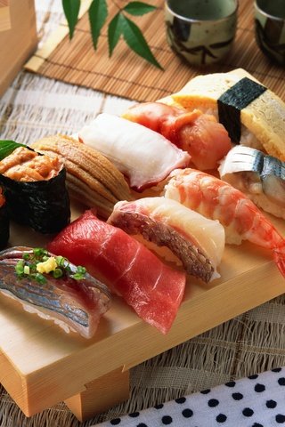 Обои рыба, икра, суши, роллы, морепродукты, японская кухня, ассорти, fish, caviar, sushi, rolls, seafood, japanese cuisine, cuts разрешение 3485x2788 Загрузить
