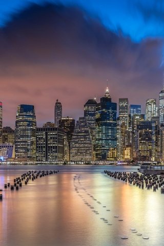 Обои огни, дома, сша, нью-йорк, небоскрёб, lights, home, usa, new york, skyscraper разрешение 2048x1227 Загрузить