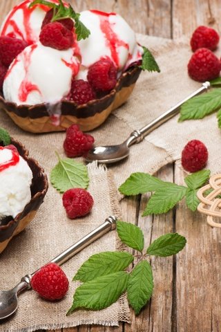 Обои малина, мороженое, ягоды, десерт, raspberry, ice cream, berries, dessert разрешение 2880x1800 Загрузить