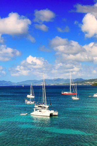 Обои пейзаж, море, яхты, landscape, sea, yachts разрешение 4112x2313 Загрузить