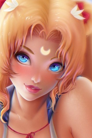 Обои арт, девушка, аниме, sailor moon, хвостики, bishoujo senshi sailor moon, tsukino usagi, prywinko, art, girl, anime, tails разрешение 1920x1200 Загрузить