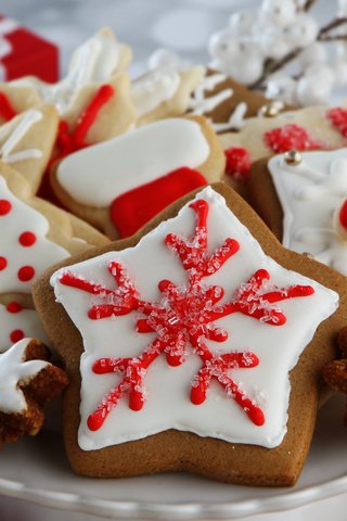 Обои рождество, печенье, выпечка, christmas, cookies, cakes разрешение 3840x2400 Загрузить