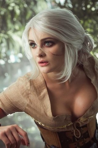 Обои девушка, грудь, макияж, касплей, сказочная девушка, girl, chest, makeup, cosplay, fabulous girl разрешение 1920x1080 Загрузить