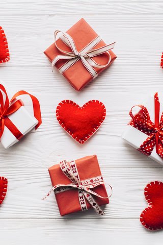 Обои подарки, праздник, сердечки, день святого валентина, декор, gifts, holiday, hearts, valentine's day, decor разрешение 4060x4060 Загрузить