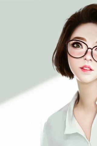 Обои арт, девушка, портрет, взгляд, очки, волосы, лицо, ayya sap, art, girl, portrait, look, glasses, hair, face разрешение 2740x1872 Загрузить