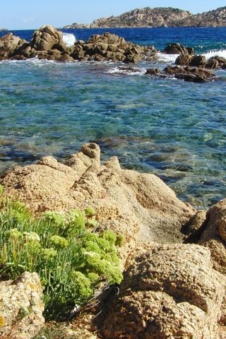 Обои скалы, природа, море, италия, ла-маддалена, rocks, nature, sea, italy, la maddalena разрешение 1920x1080 Загрузить
