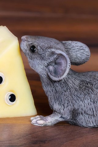 Обои статуэтка, сыр, мышь, figurine, cheese, mouse разрешение 2112x1188 Загрузить