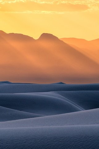 Обои горы, пустыня, рассвет, mountains, desert, dawn разрешение 3840x2160 Загрузить