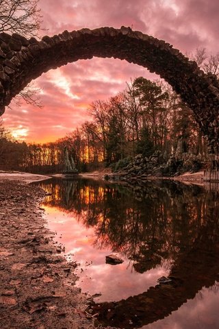 Обои река, закат, мост, river, sunset, bridge разрешение 2048x1300 Загрузить