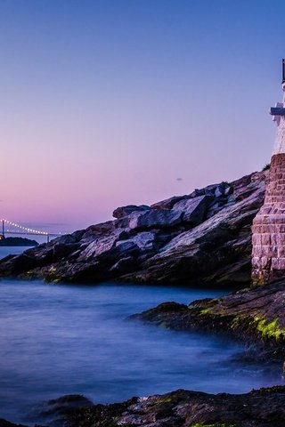 Обои маяк, сша, род-айленд, маяк касл-хилл, castle hill lighthouse, ньюпорт, lighthouse, usa разрешение 1920x1080 Загрузить