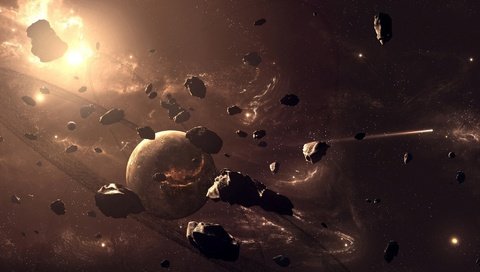 Обои планеты, небосвод, метеориты, размеры, planet, the sky, meteorites, dimensions разрешение 1920x1080 Загрузить