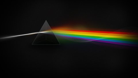 Обои свет, цвета, звезды, dark side, призма, light, color, stars, prism разрешение 2560x1600 Загрузить