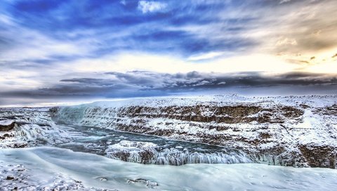 Обои река, зима, лёд, hdr, river, winter, ice разрешение 2560x1600 Загрузить