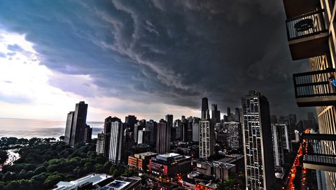 Обои туча, lincoln park, сhicago, cloud, chicago разрешение 2560x1600 Загрузить