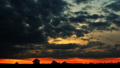 Обои небо, облака, закат, the sky, clouds, sunset разрешение 3545x2342 Загрузить